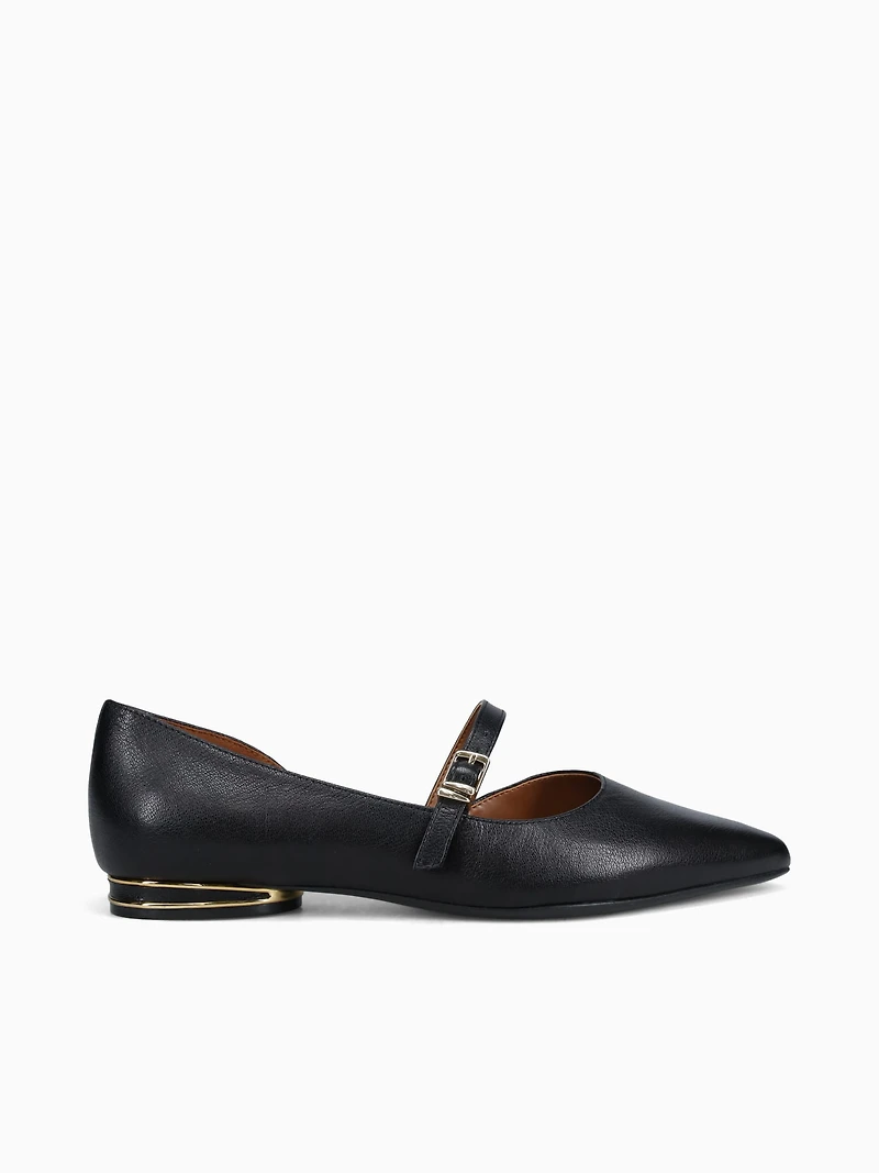 Heather Black Leather