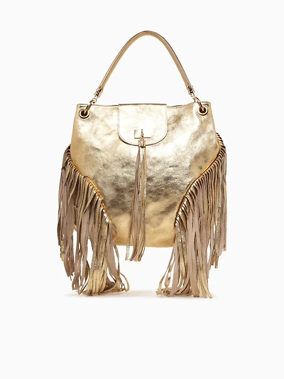 Dorothea Shoulder Bag Gold Laminato