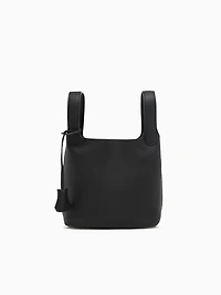 Skandia Top Handle Black Leather
