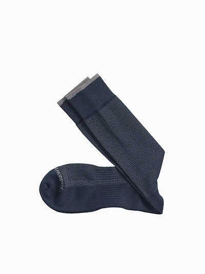 Circle Grid Socks Navy 4429600