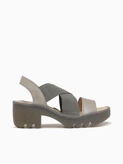 Taji502fly Silver Leather Mesh