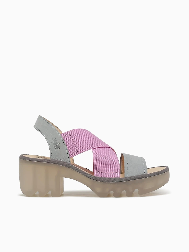 Taji502fly Blue Babypink leather Mesh
