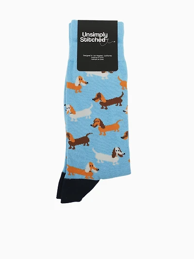 Weiner Dog Lt Blue