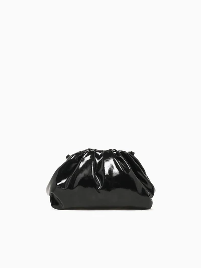 Tb Tila Clutch Black Crinkled Pat