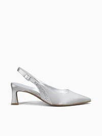 Tansy 3 Silver Leather