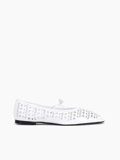 Sway Slit White Leather
