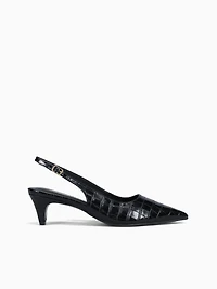 Maxi Black Croco Leather