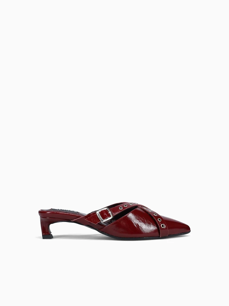 Zyra Burgundy Leather
