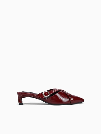 Zyra Burgundy Leather