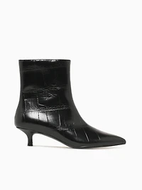 Lennon Black Croco Leather