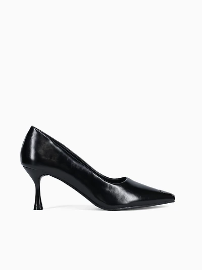 Dune Black Smooth Leather