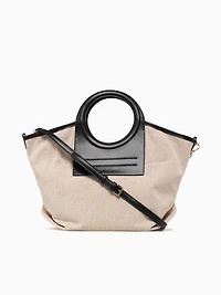 Piper Top Handle White Black