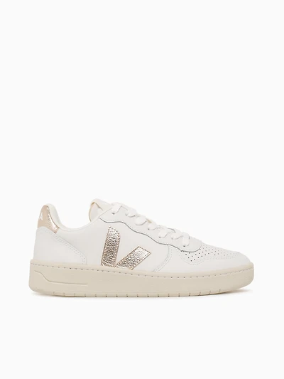 V10 Extra White Platine leather