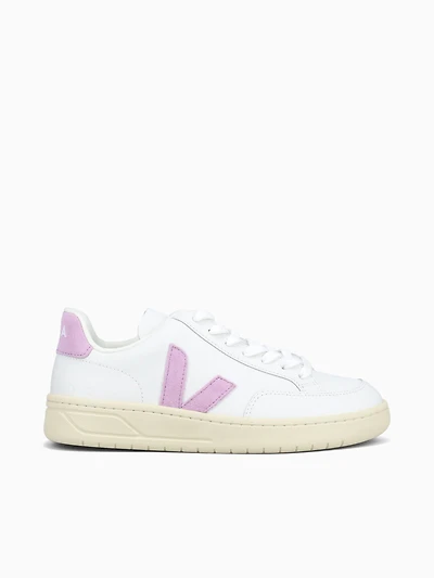 V12 Extra White Orchid leather