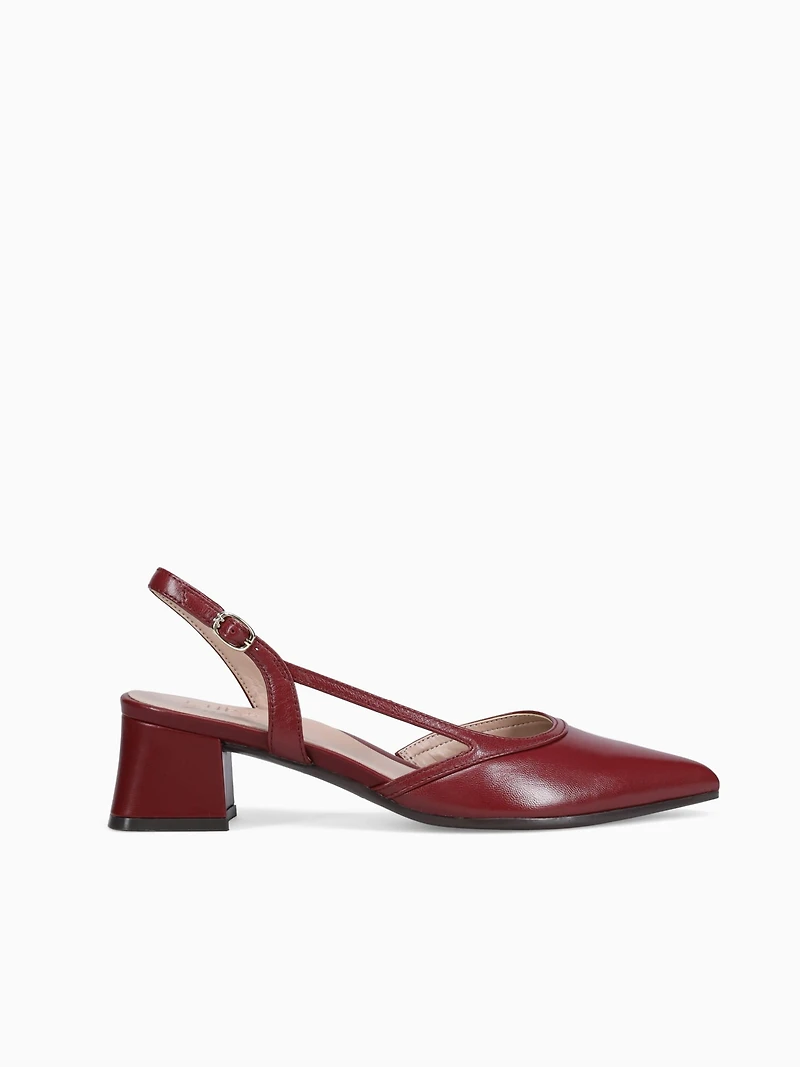 Mila Cranberry Red Leather