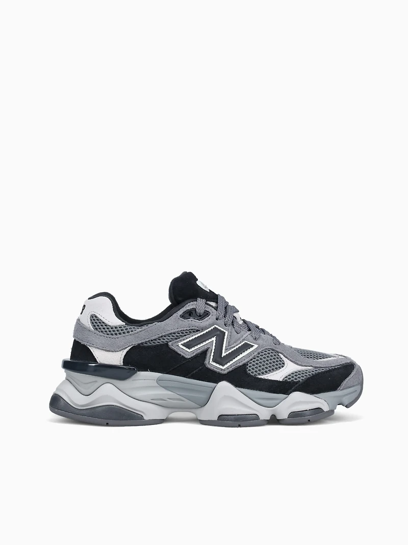 9060 Black Grey suede