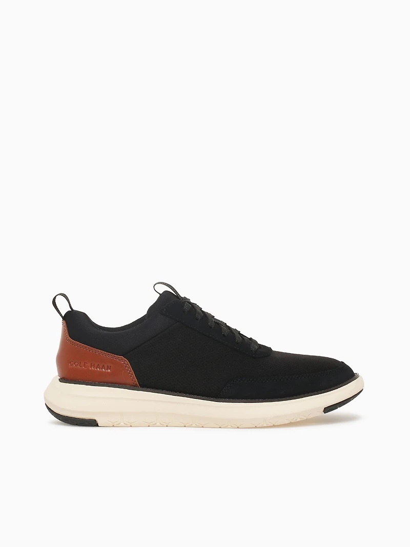 Grand Remix Sneaker Black Tan suede