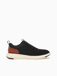 Grand Remix Sneaker Black Tan suede