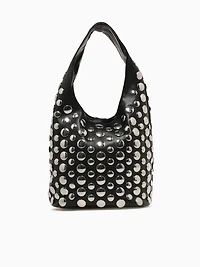 Studded Shoulder Bag Black