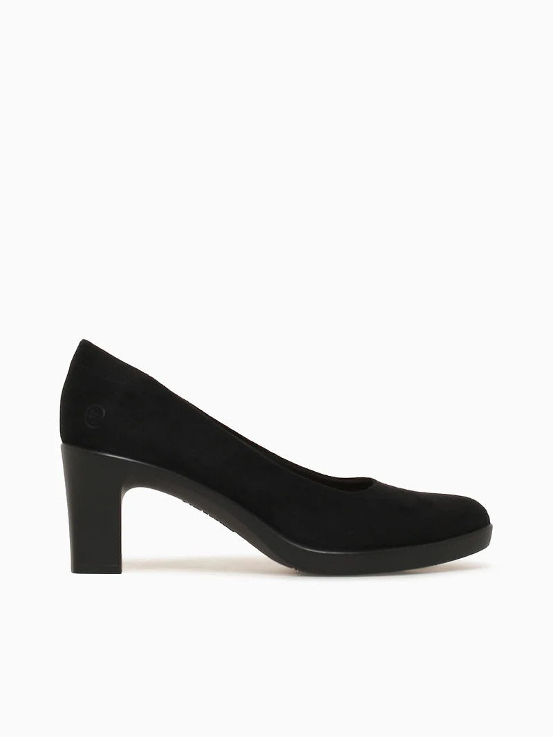 Elevate Black Fabric Suede