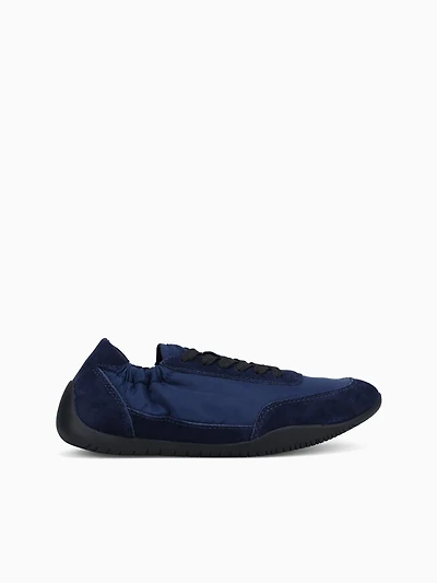 Eagan Navy Suede Nylon