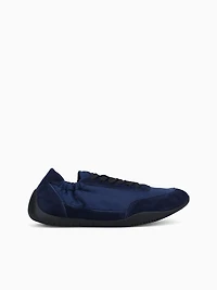 Eagan Navy Suede Nylon