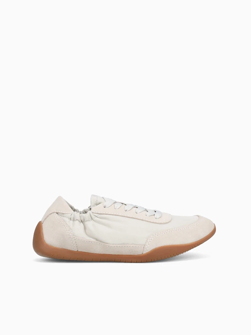 Eagan Off White Suede Nylon