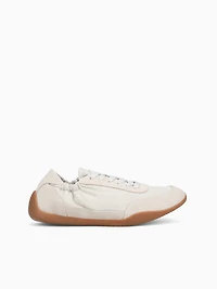 Eagan Off White Suede Nylon