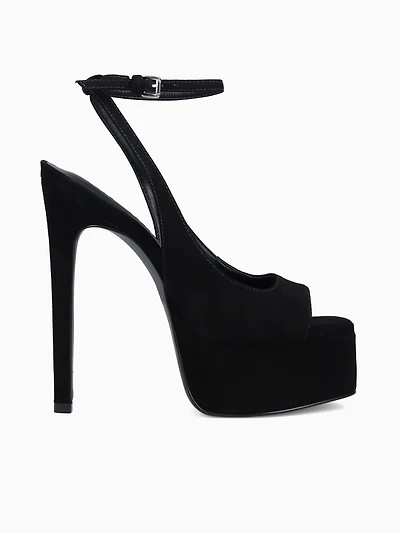Serena Black Suede