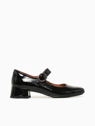 Laura Black Crinkle Patent