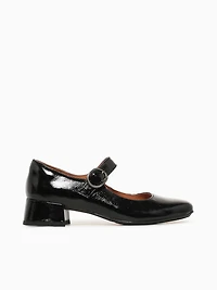 Laura Black Crinkle Patent