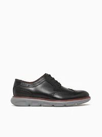 Larkin Wing Tip Black Leather 204169