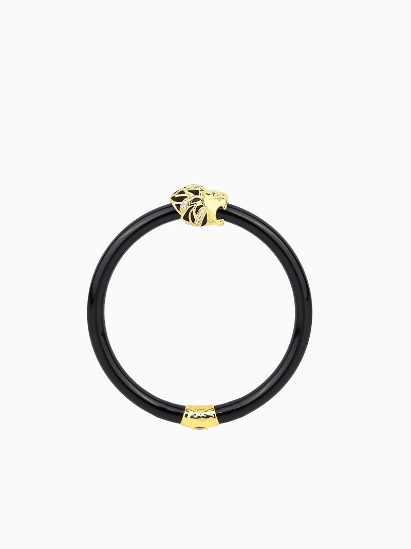 Fauna Lion All Weather Bangle (AWB) - Black