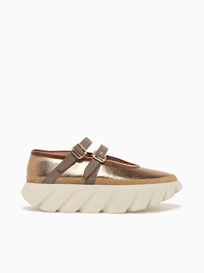 Tura Ballet Brass Leather