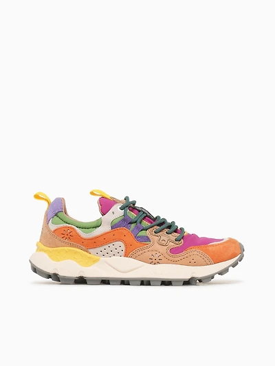Yamano 3 Woman Orange Fuchsia suede Nylo