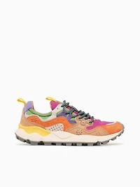Yamano 3 Woman Orange Fuchsia suede Nylo
