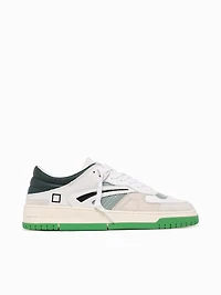 Torneo White Green leather