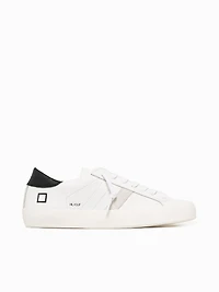 Hill Low White  black leather