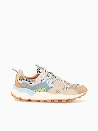 Yamano 3 Woman Multi Flower Print Suede