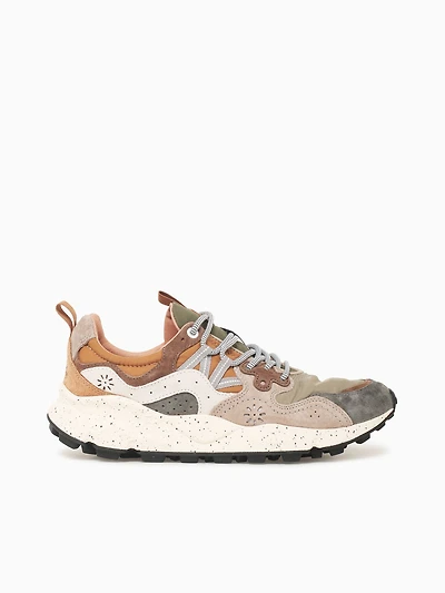 Yamano 3 Man Grey Brown suede Nylon