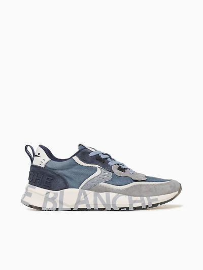 Club 01 Grey Indigo suede Canvas