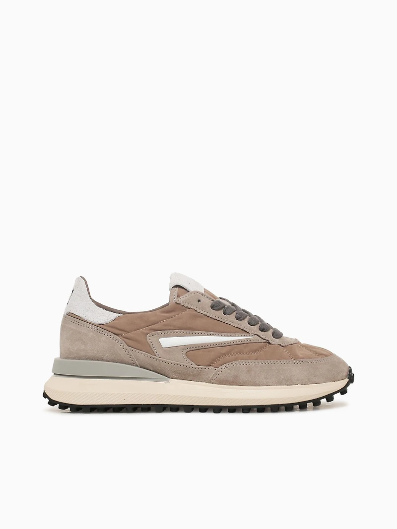 Athleta Taupe Suede Nylon