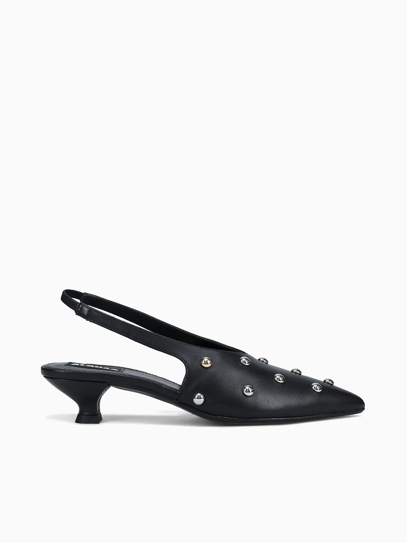 Eros Studs Black Leather