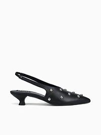 Eros Studs Black Leather