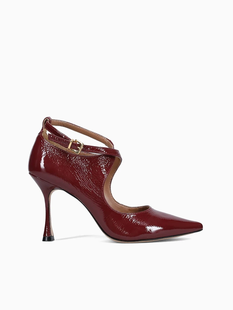Ximena Velvet Rouge Patent Leather