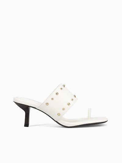 Reese White Leather