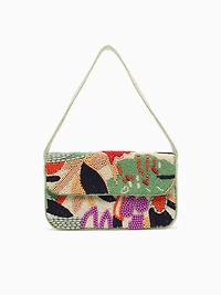 Leaves Bead Shoulder Bag Multi