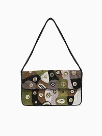 Art Deco Bead Shoulder Bag Multi