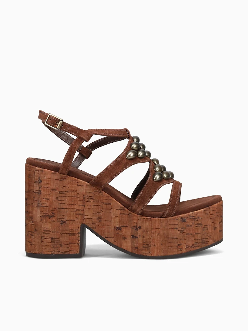 Malie Cacau Bronze suede leather