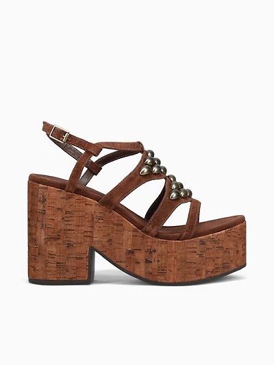 Malie Cacau Bronze suede leather